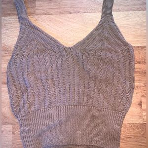 Streetwear soceity tan/brownish knit top